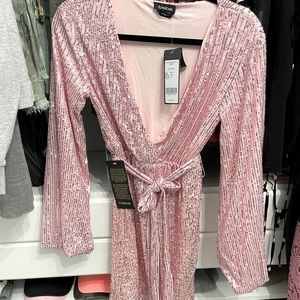 NEW! Bubble Gum Pink sequins.  Stretchy.